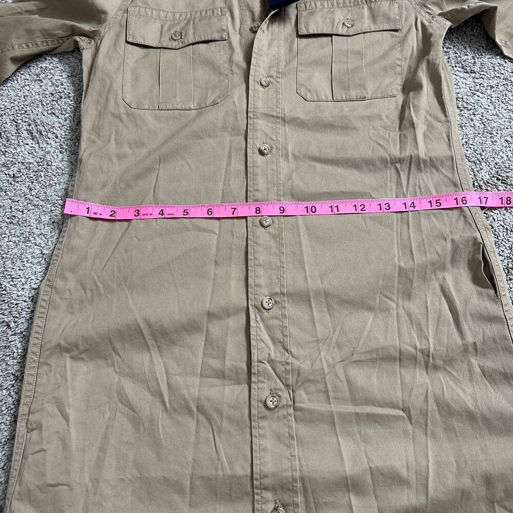 NWT Vintage Ralph Lauren Desert Explorer Maxi Dress Button Up Long Sleeve Tan - Picture 7 of 15